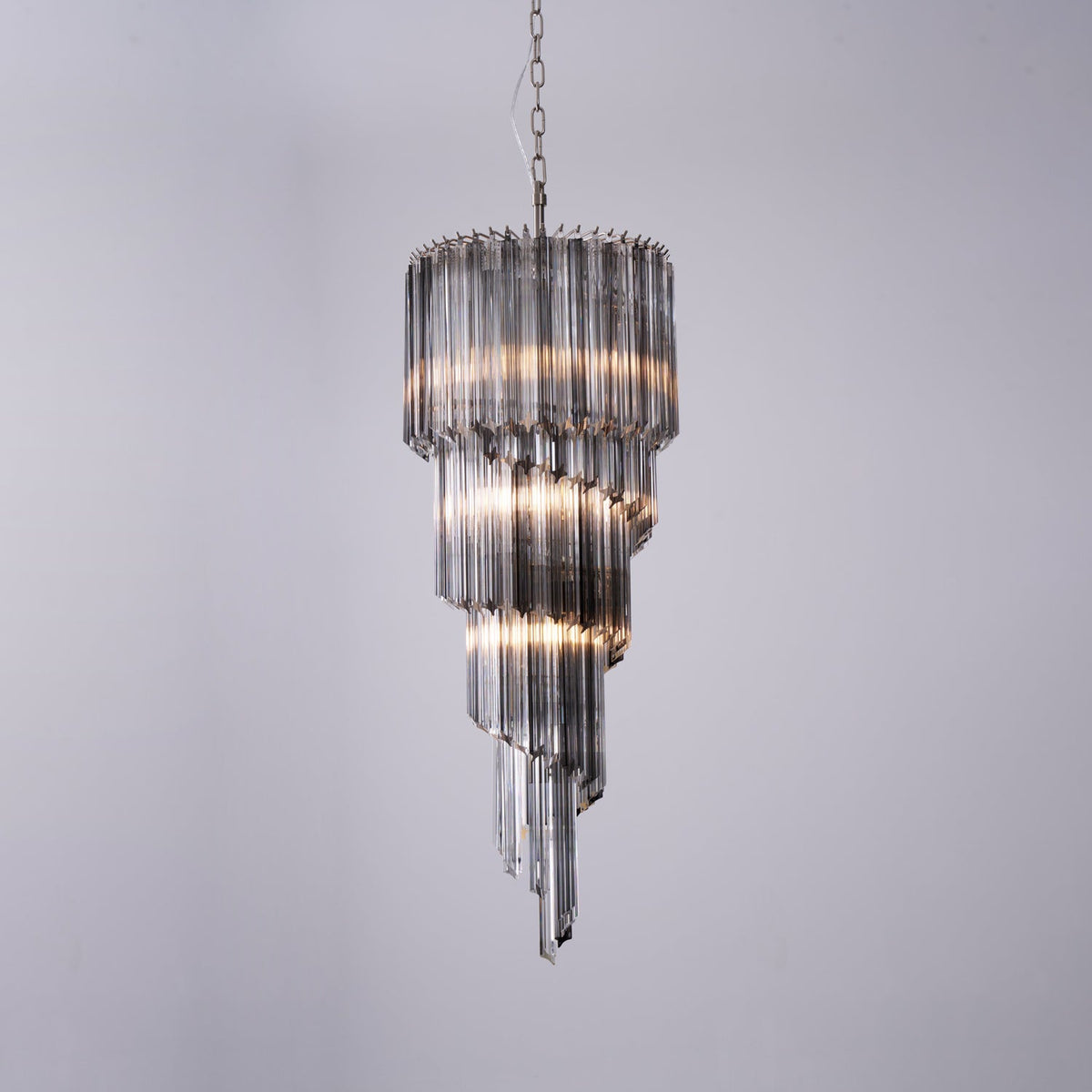 Lucente Noir Spiral Chandelier