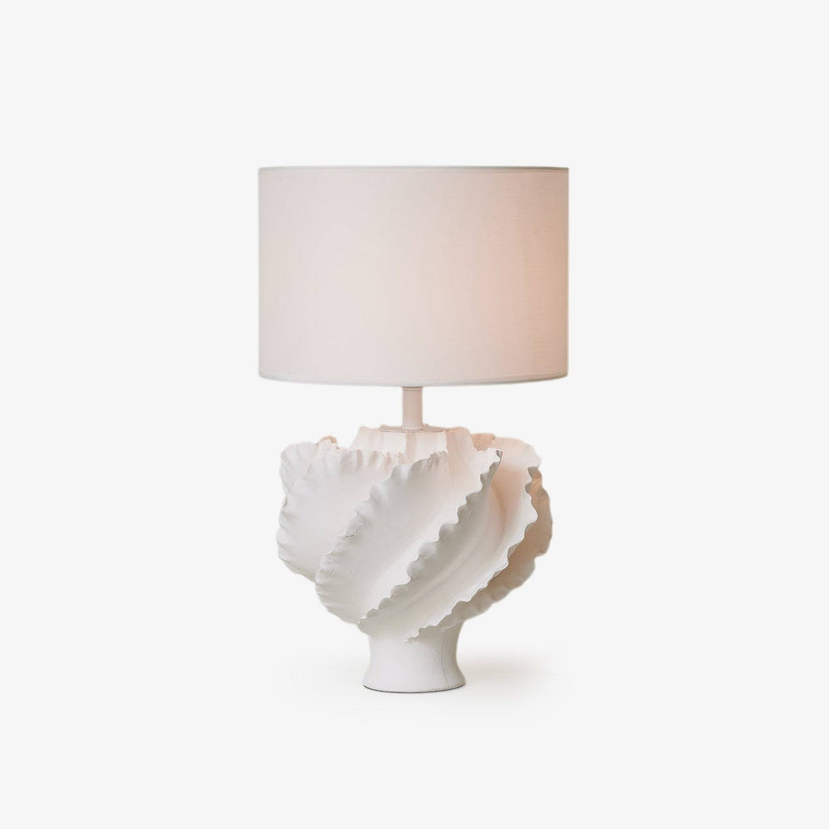 Sculptural Shell Inspired Table Lamp