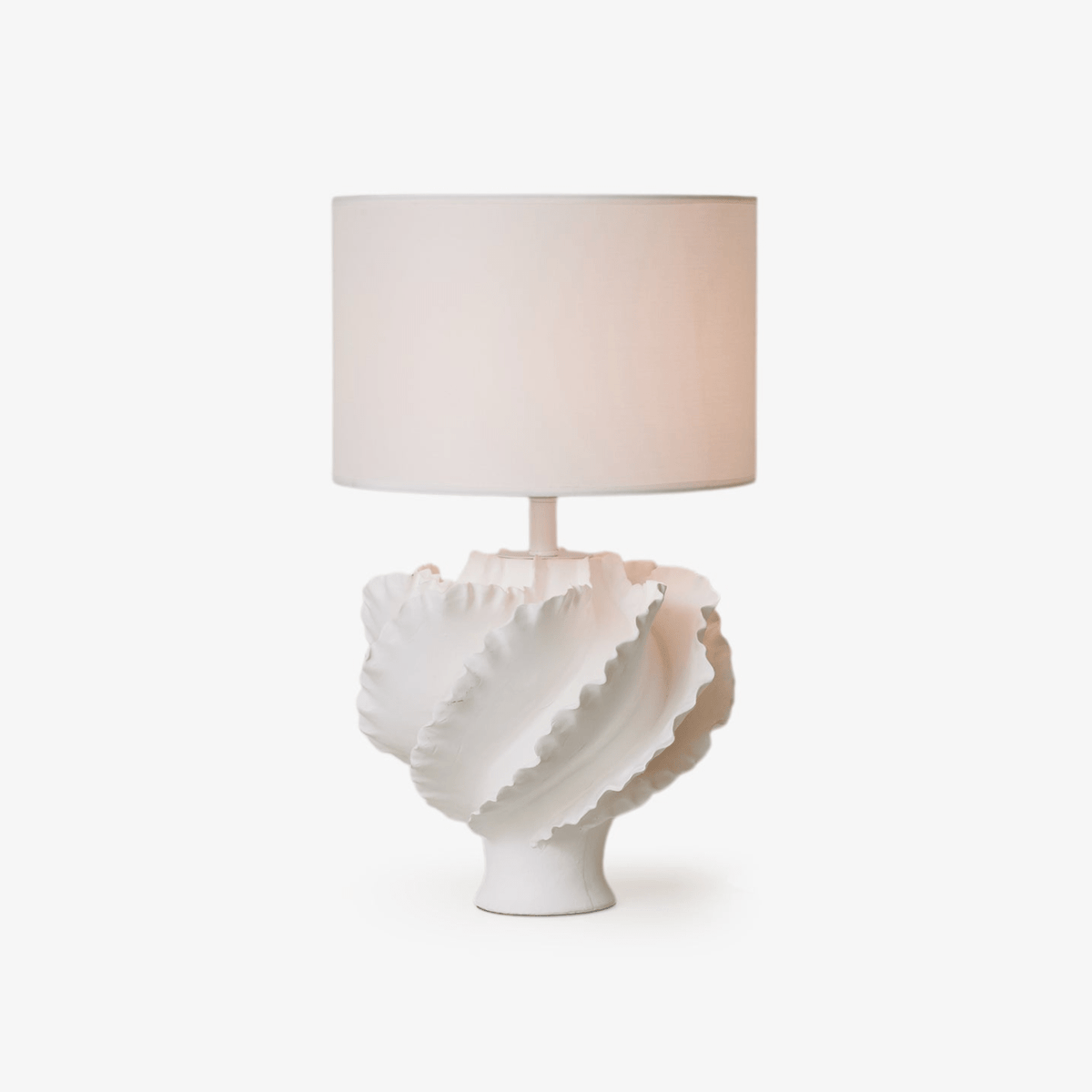Sculptural Shell Inspired Table Lamp