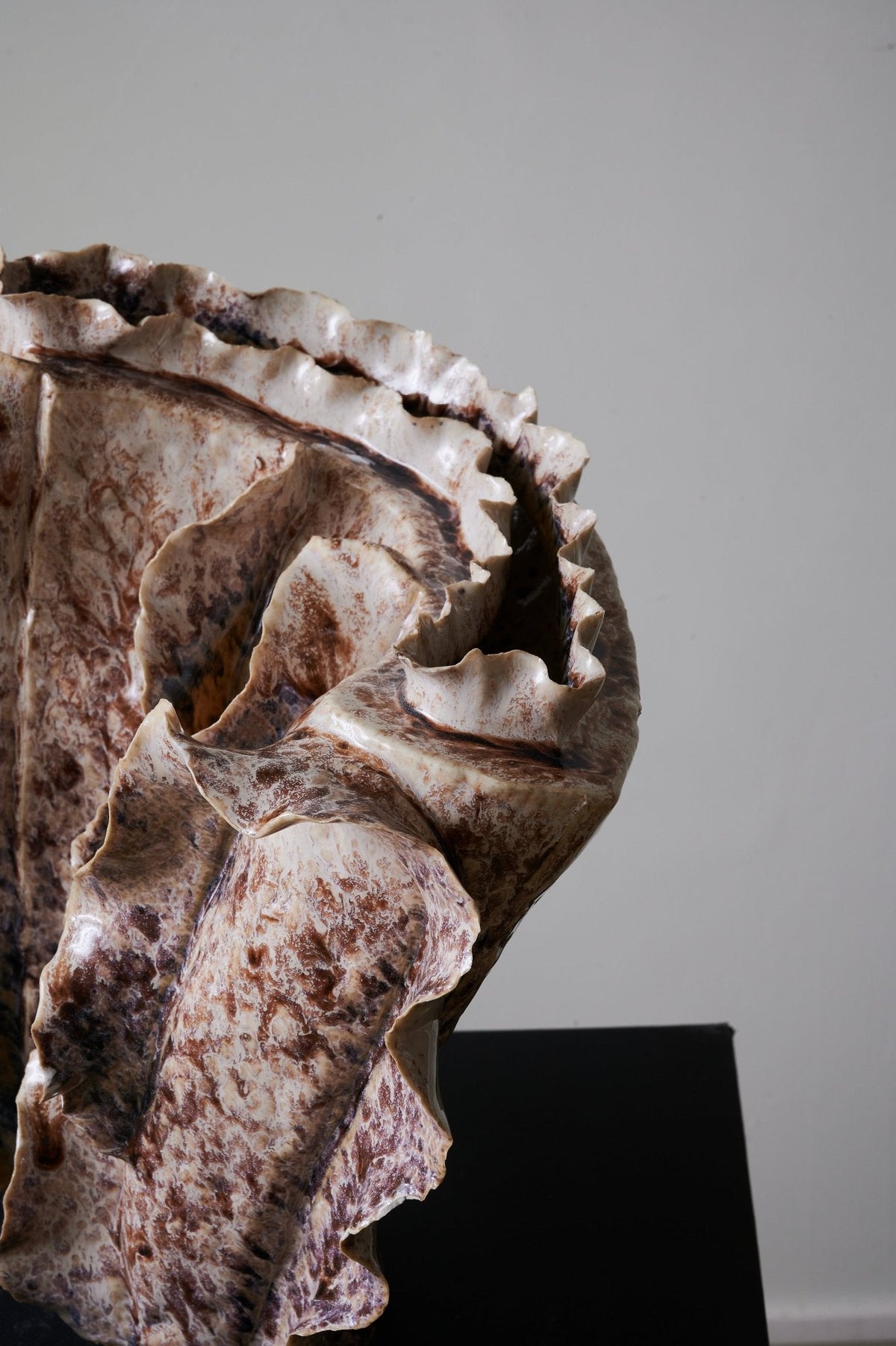 Rippled Clay Table Lamp