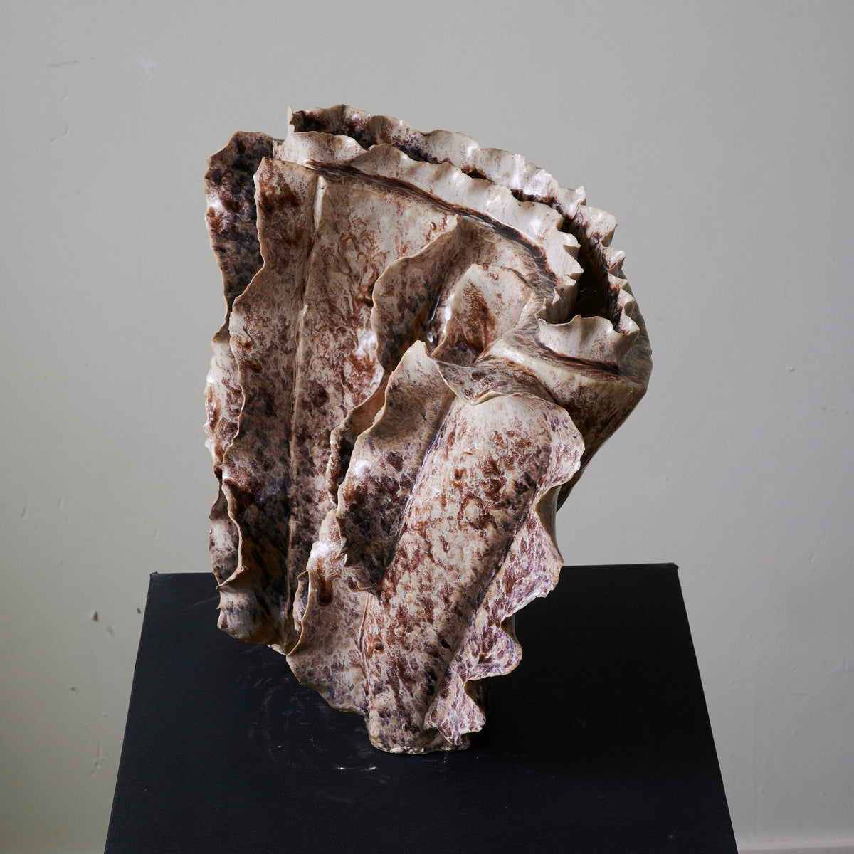 Rippled Clay Table Lamp