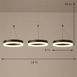 3 Circles Dimmable LED Adjustable Modern Chandeliers Pendant Light