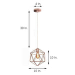 Geometric Cage LED Industrial Modern Ceiling Light Flush Mount Lighting