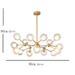 Modern Cluster Sputnik Chandelier Globe Chandelier 15 Bulbs