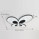 Cluster Dimmable Butterfly LED Flush Mount Ceiling Light for Baby Kids