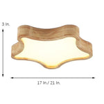 Novelty Rounded Star Flush Mount Light LED Baby Kids Bedroom Ceiling Lights