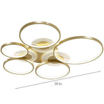 Circles LED Nordic Ceiling Lights Flush Mount Lighting Ceiling Lamp