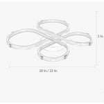 Circle Flower Design Dimmable LED Modern Ceiling Light Flush Mount Lighting