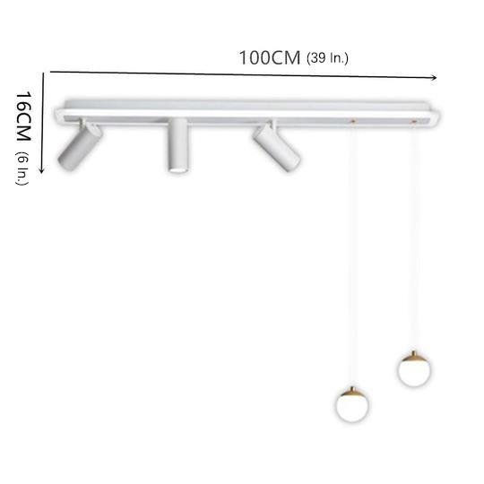 Modern Blending Flush Mount and Pendant LED Ceiling Light for Kitchen Island