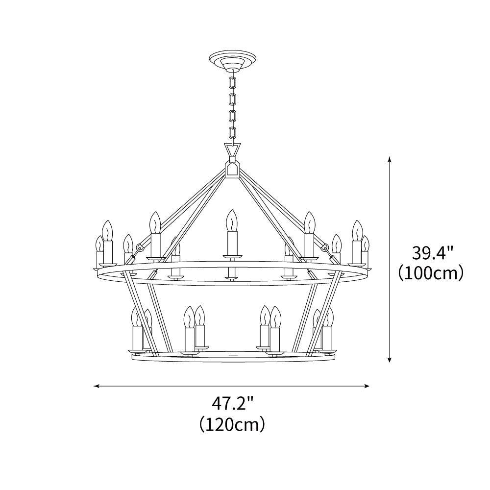 Darlana Chandelier 47.2″