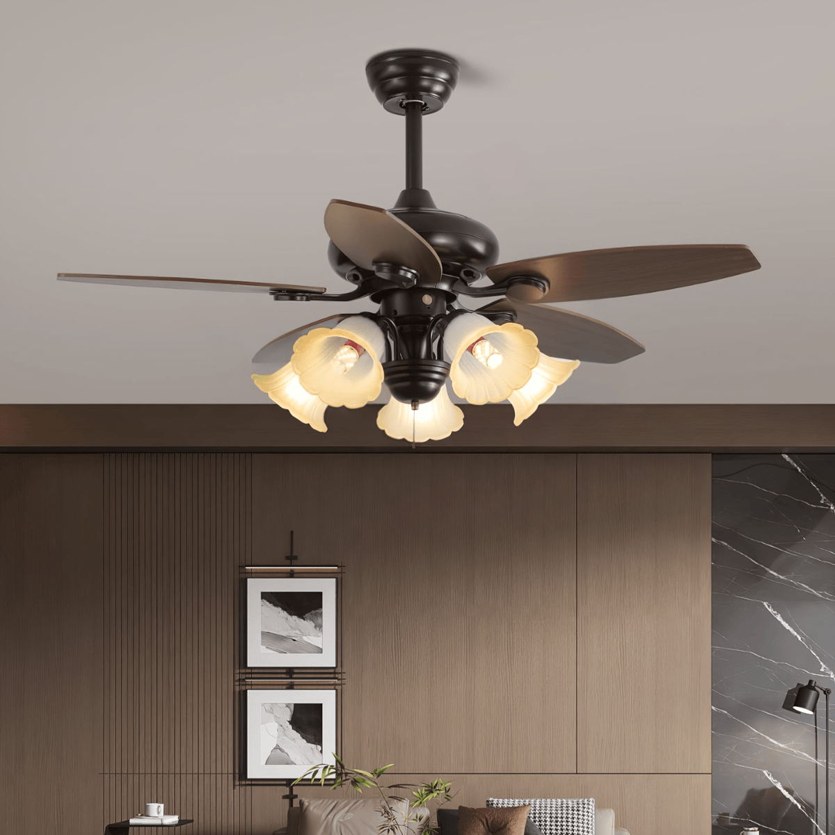 Roselore Bloom Ceiling Fan Light