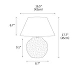 Desert Sand Table Lamp 16.5"