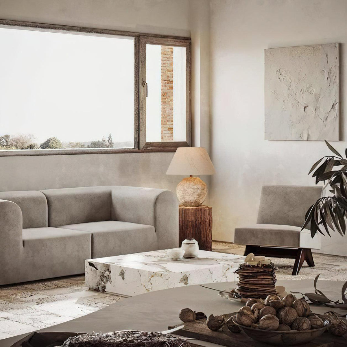 Desert Sand Table Lamp 16.5"