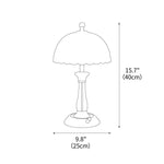 Domed Glass Table Light 9.8"