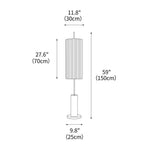 Dorica Floor Lamp 11.8"