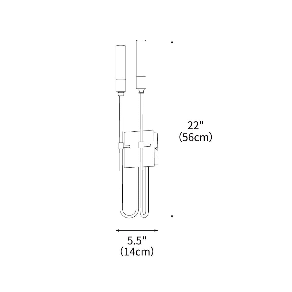 Double Arrow Wall Sconce