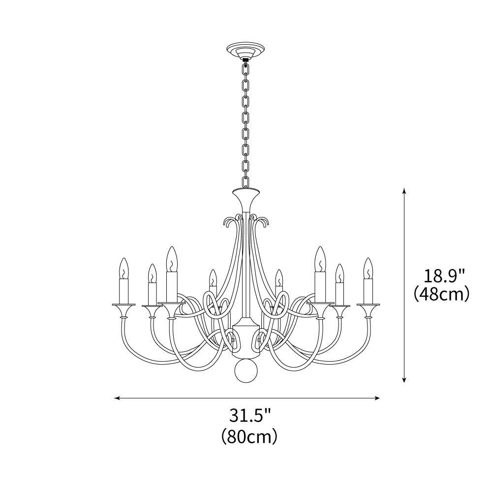 Double Twist Chandelier