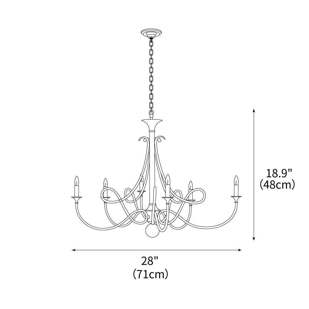 Double Twist Chandelier