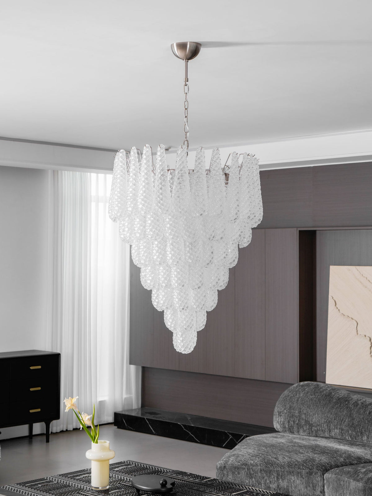 Murano Glass Droplet Chandelier