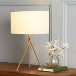 Drum Shaped Table Lamp 13.8"