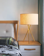 Drum Shaped Table Lamp 13.8"