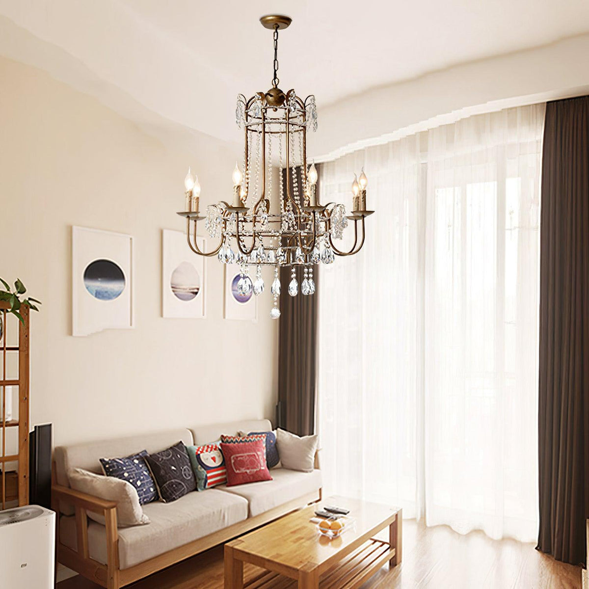 Early American Chandelier 25.2"