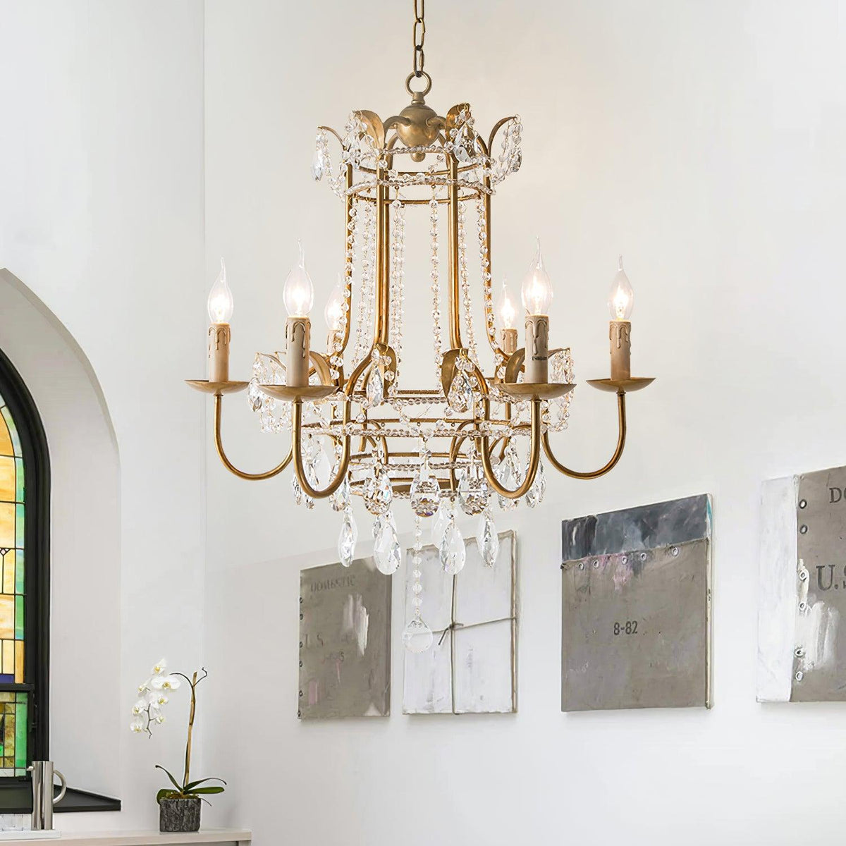 Early American Chandelier 25.2"