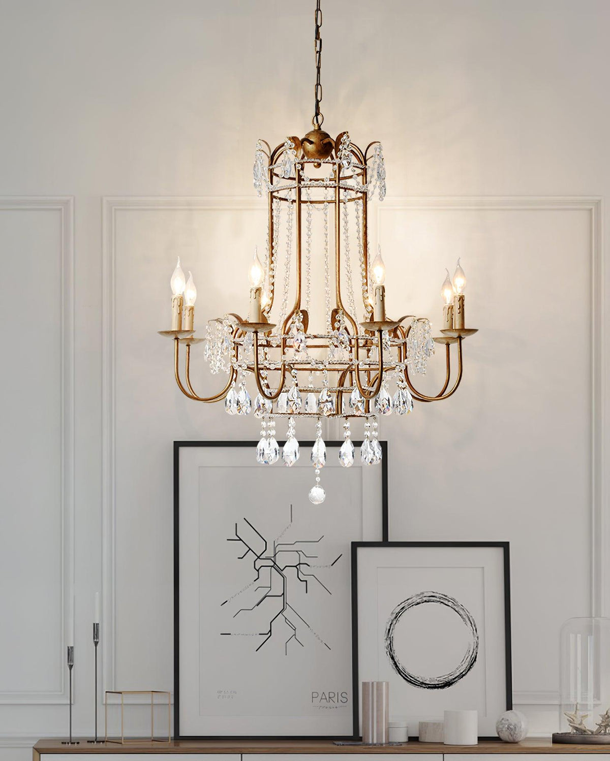 Early American Chandelier 25.2"