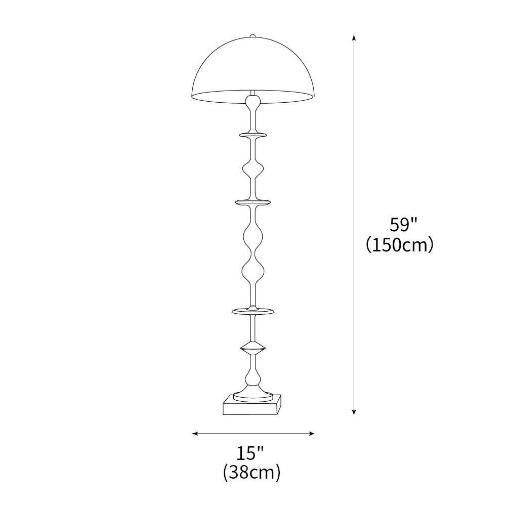 Eclipse Sculptural Floor Lamp 15"