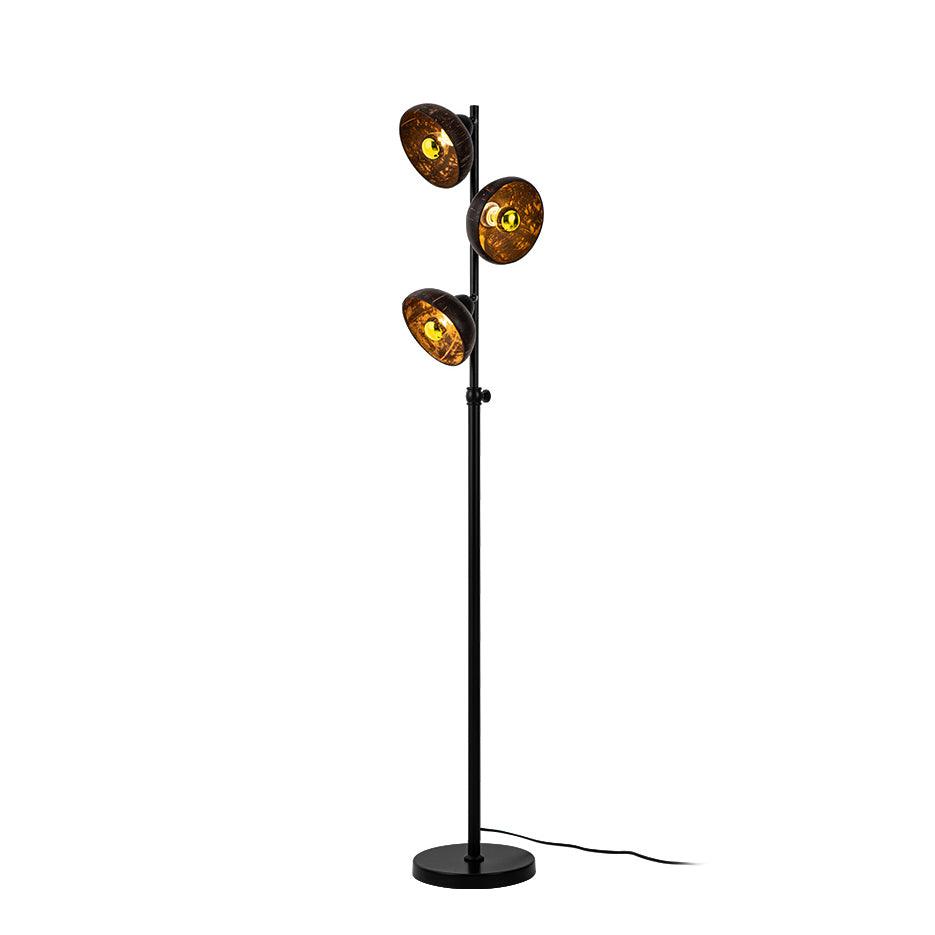 Eclipse Walnut Floor Lamp 11.8"