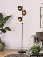 Eclipse Walnut Floor Lamp 11.8"