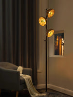 Eclipse Walnut Floor Lamp 11.8"