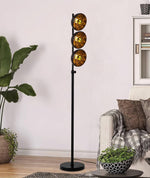 Eclipse Walnut Floor Lamp 11.8"