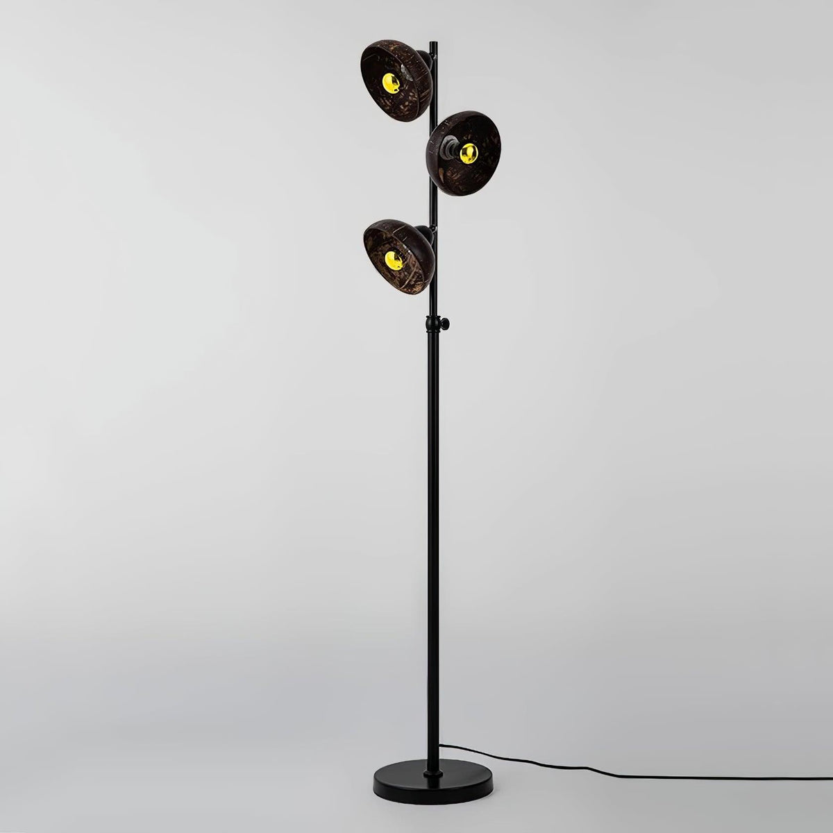 Eclipse Walnut Floor Lamp 11.8"
