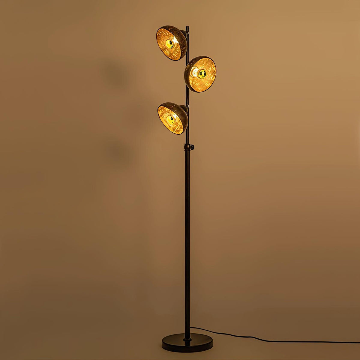 Eclipse Walnut Floor Lamp 11.8"