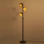 Eclipse Walnut Floor Lamp 11.8"