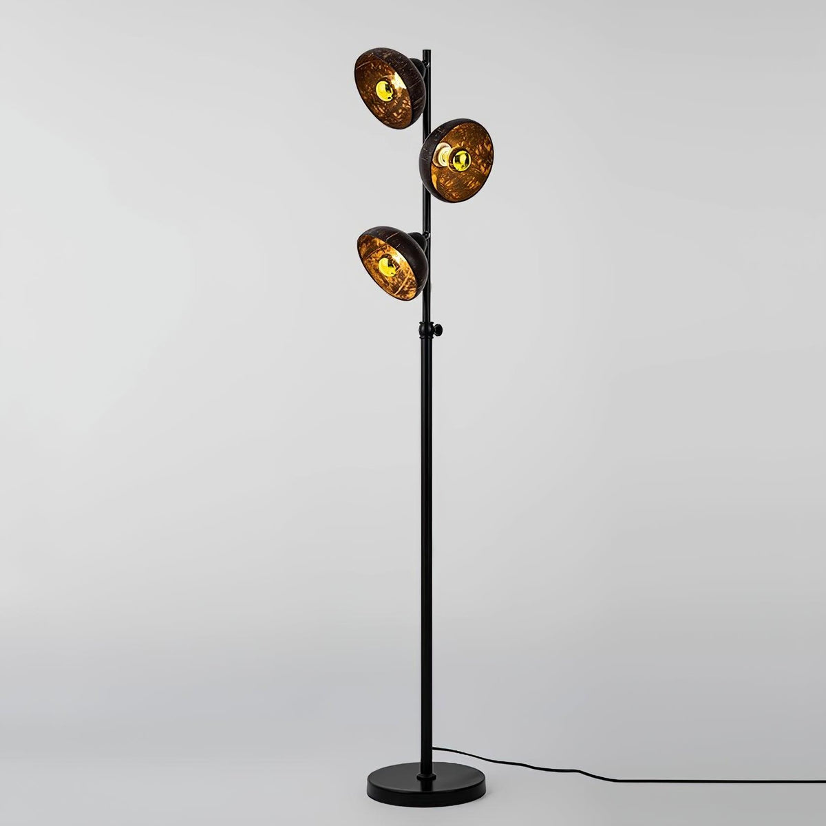 Eclipse Walnut Floor Lamp 11.8"