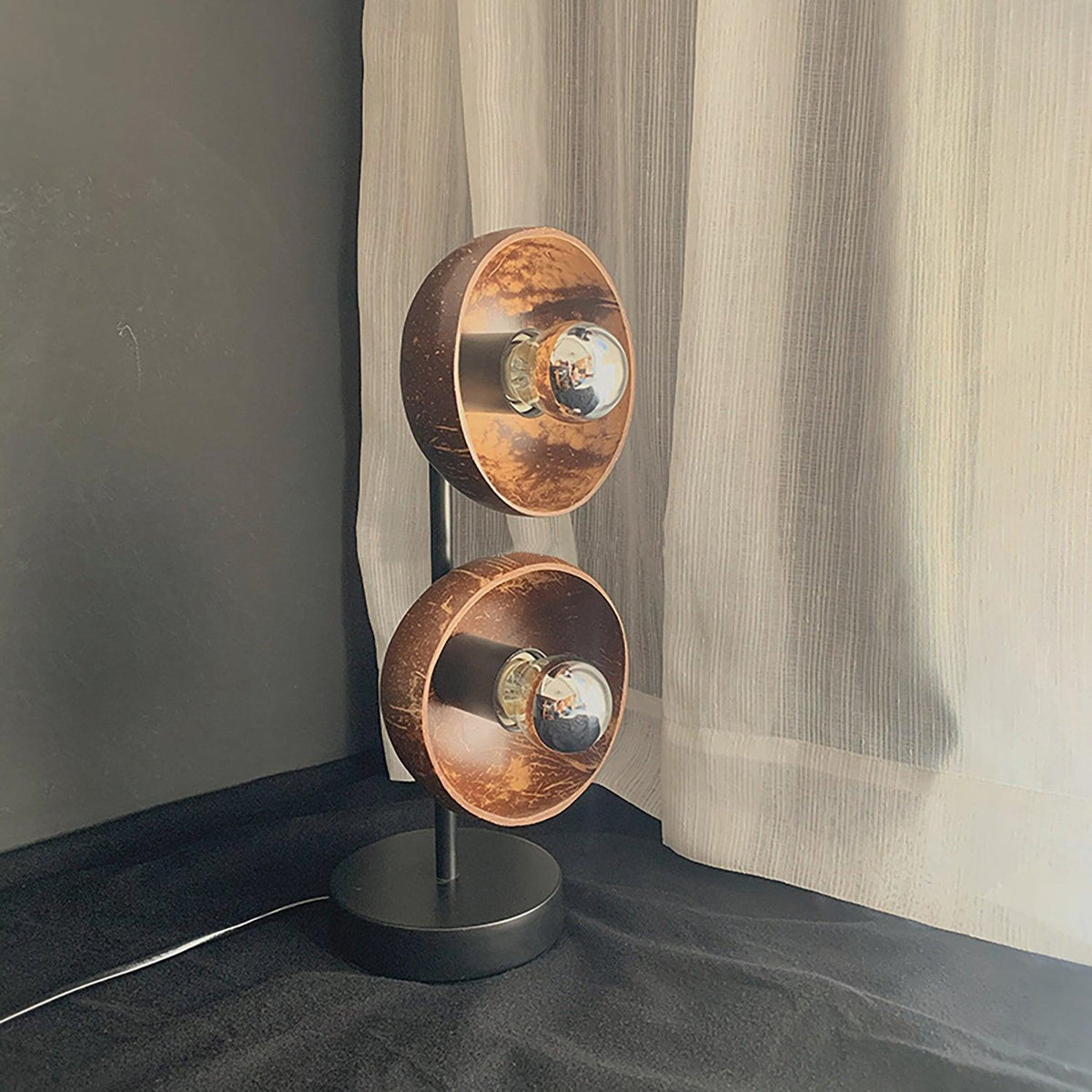 Eclipse Walnut Table Lamp