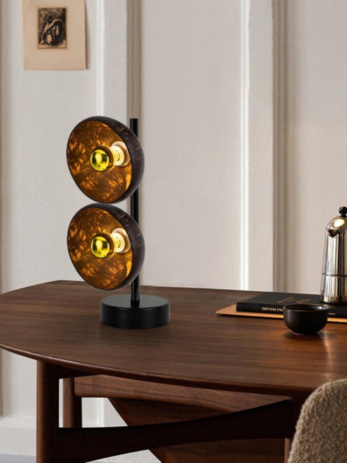 Eclipse Walnut Table Lamp