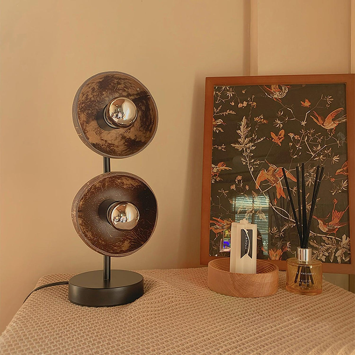 Eclipse Walnut Table Lamp