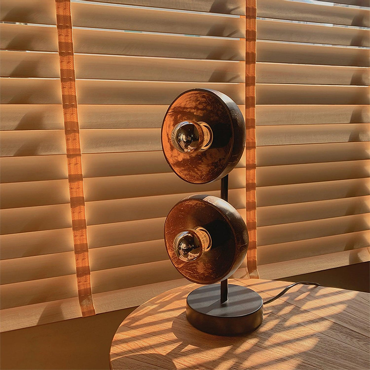 Eclipse Walnut Table Lamp