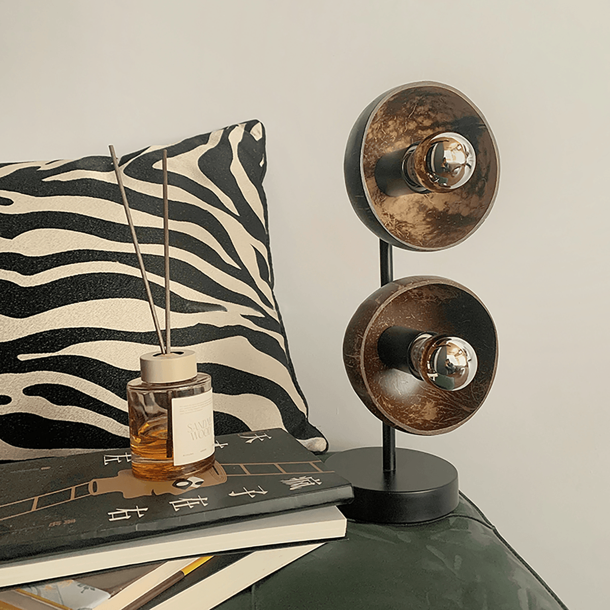 Eclipse Walnut Table Lamp