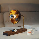 Eclipse Walnut Table Lamp