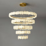 Ecliptica Spiral Alabaster Chandelier