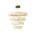 Ecliptica Spiral Alabaster Chandelier