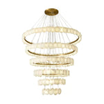 Ecliptica Spiral Alabaster Chandelier