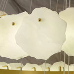 Ecliptica Spiral Alabaster Chandelier