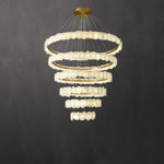 Ecliptica Spiral Alabaster Chandelier