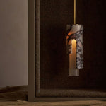 Elegant Stone Shadow Pendant Lamp 3.1″