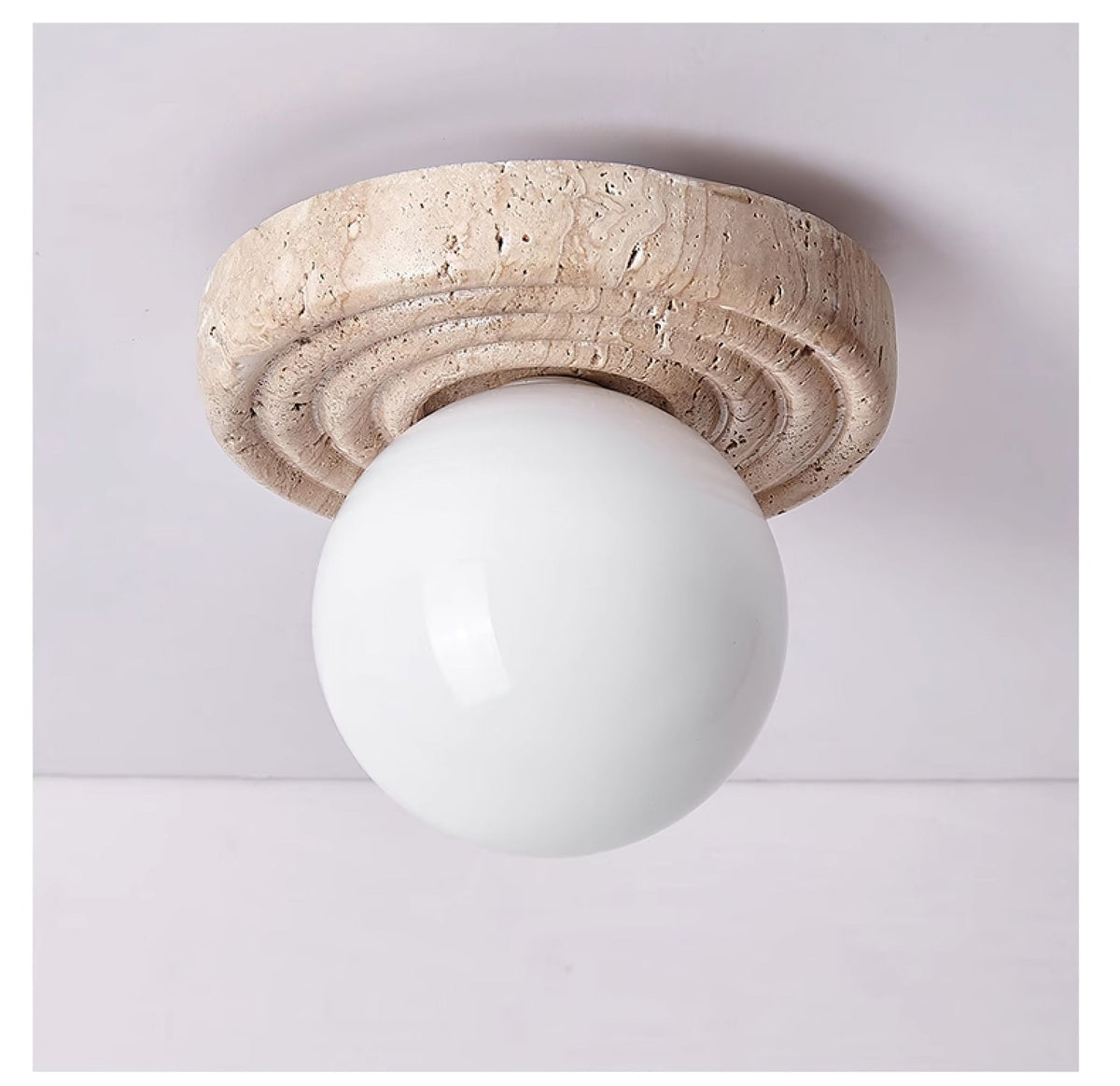Elira Travertine Ceiling Light